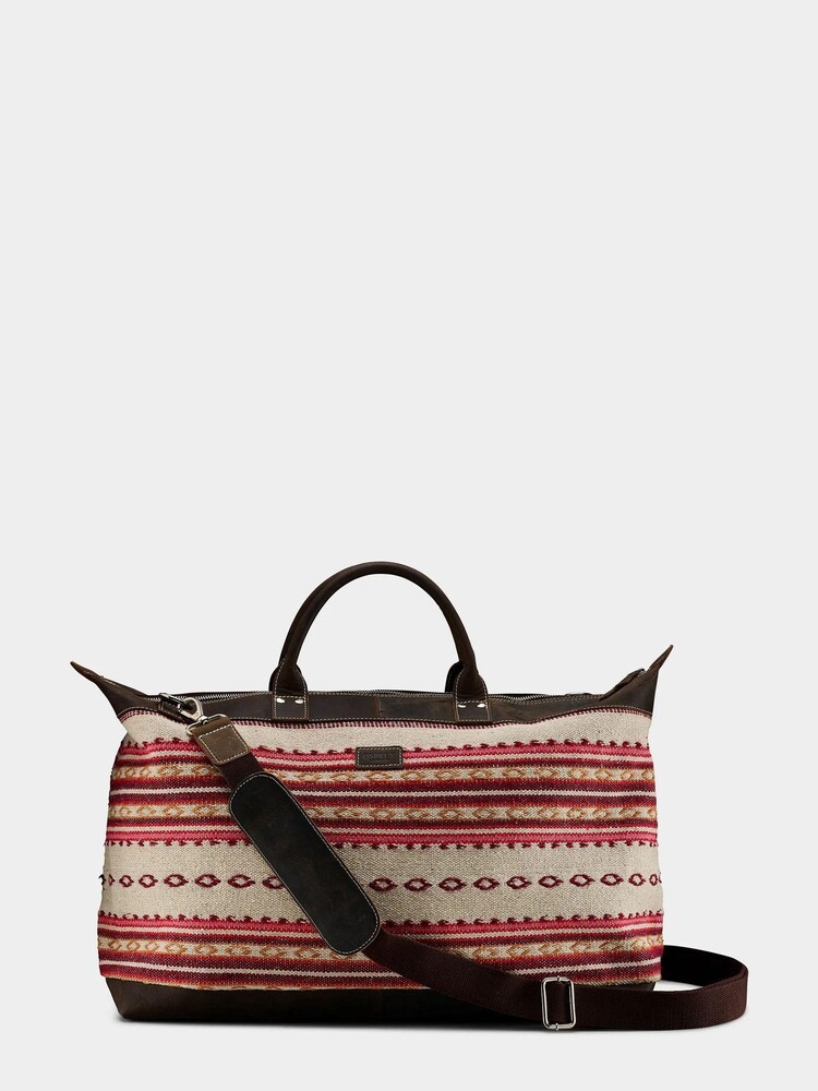 OSPREY LONDON The Poppins Tapestry & Leather Cream Weekender - Image 1 of 4