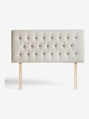 Wool Blend Natural Stone Parisian Upholstered Headboard - Image 3 of 7