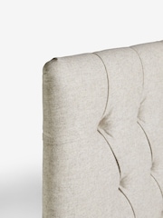 Wool Blend Natural Stone Parisian Upholstered Headboard - Image 5 of 7