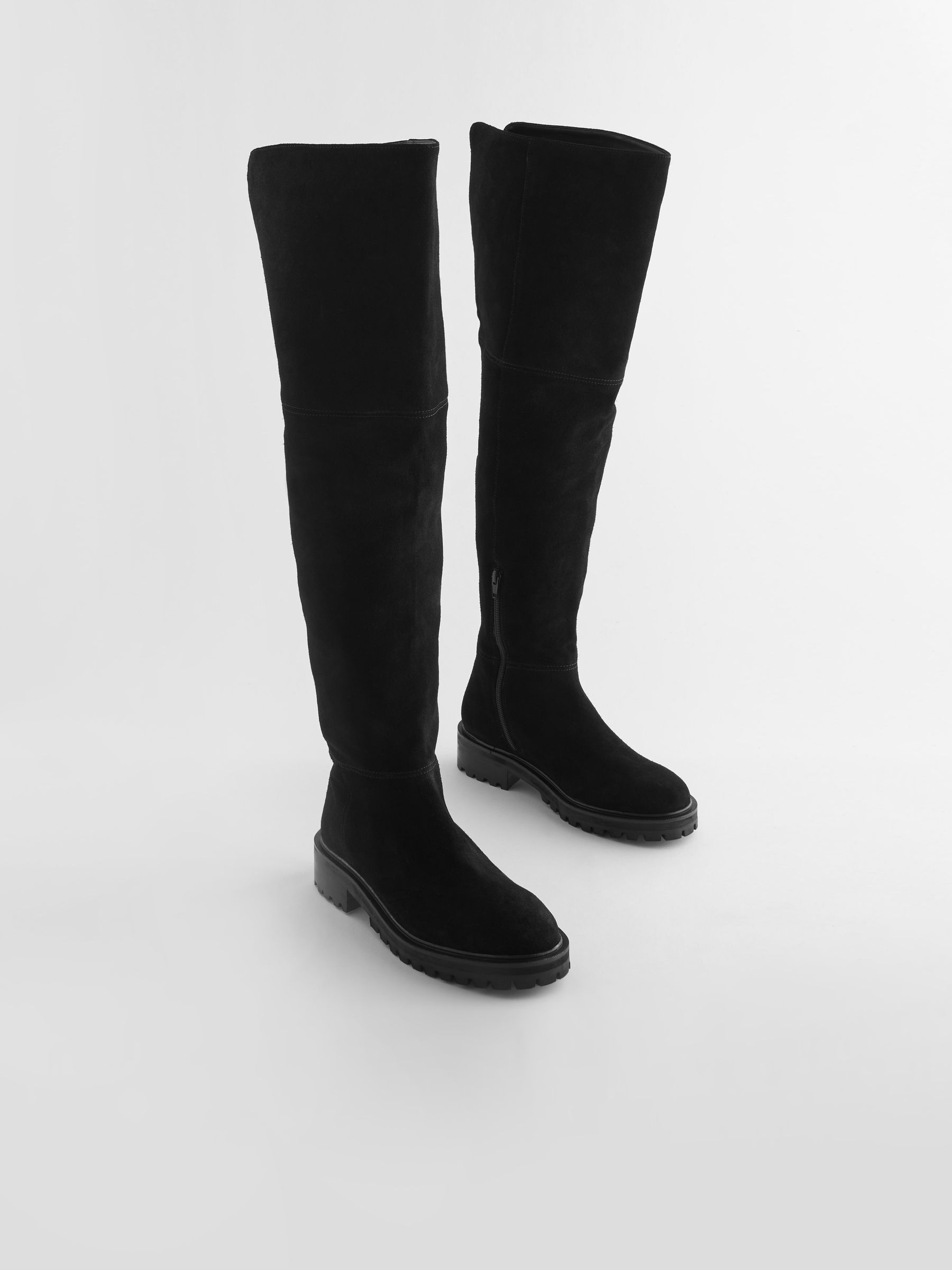 Buy Black Forever Comfort Over The Knee Suede Boots from Next Luxembourg