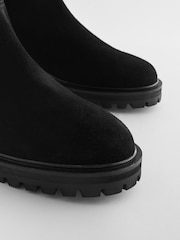 Black Forever Comfort® Over The Knee Suede Boots - Image 7 of 9