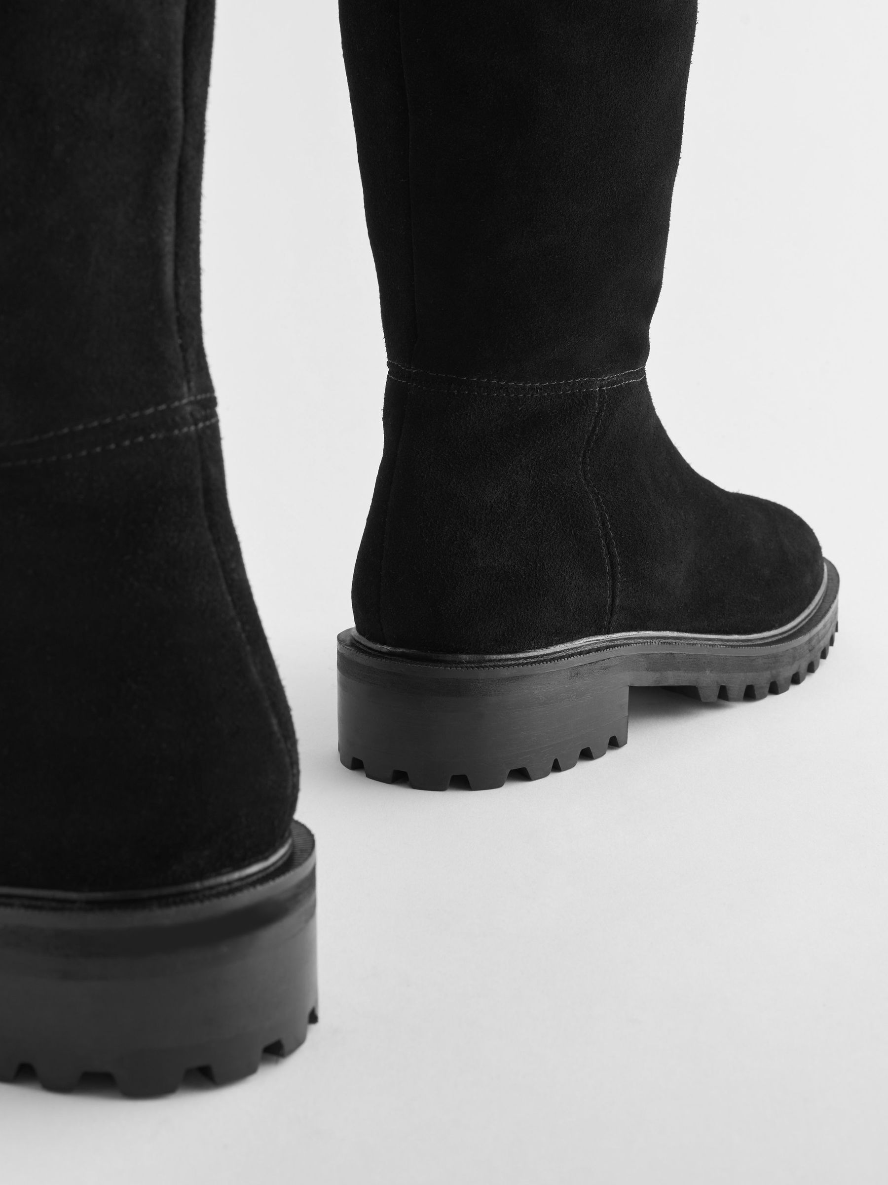 Buy Black Forever Comfort Over The Knee Suede Boots from Next Luxembourg