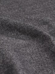 Reiss Grey Melange Pelagie Cotton Reversible Pocket Square - Image 5 of 6