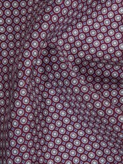 Reiss Bordeaux/Charcoal Montecristo Silk Printed Pocket Square - Image 5 of 5