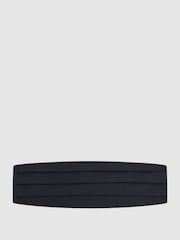 Reiss Navy Gavi Herringbone Cummerbund - Image 1 of 4