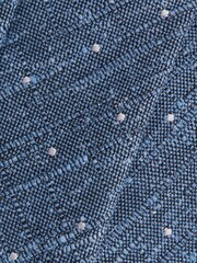 Reiss Airforce Blue Levanzo Silk Textured Polka Dot Tie - Image 5 of 5