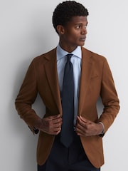 Reiss Navy Molat Twill Wool Tie - Image 2 of 5