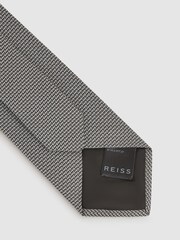 Cravate géométrique en mélange de soie Reiss Sicily - Image 4 of 5