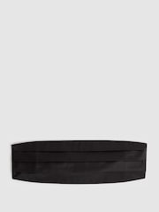 Reiss Black Cameron Silk Cummerbund - Image 1 of 5