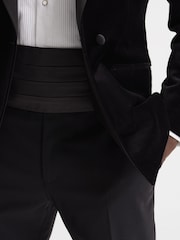Reiss Black Cameron Silk Cummerbund - Image 4 of 5