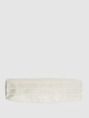 Reiss Ivory Cameron Silk Cummerbund - Image 1 of 5
