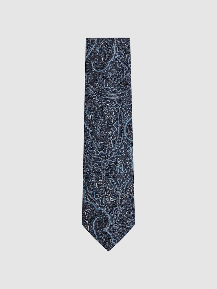 Corbata de cachemir de seda Lipari de Reiss - Imagen 1 de 5