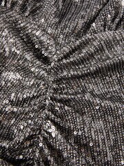 Jigsaw Grey Sequin High Neck Dress - Image 5 of 6