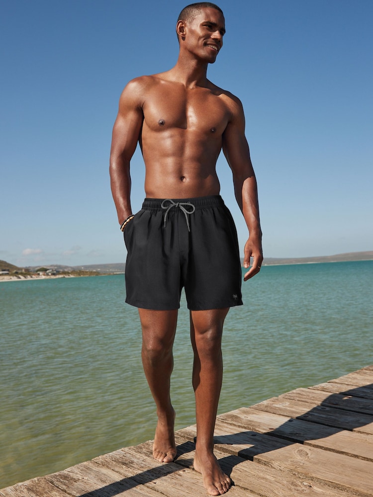 Black Essential Swim Shorts - Image 2 of 10