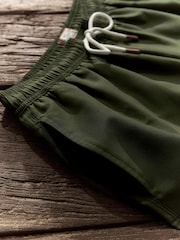 Khaki Green Essential Swim Shorts - Image 8 of 11