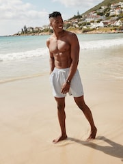 Ice Grey Palm Logo Essential Swim Shorts - Image 2 of 11