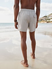 Ice Grey Palm Logo Essential Swim Shorts - Image 5 of 11