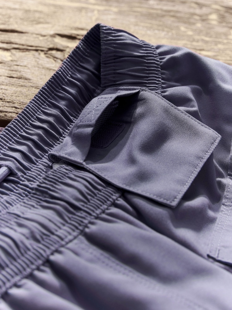 Purple Lilac Palm Logo Essential Swim Shorts - Image 11 of 11