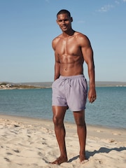 Purple Lilac Palm Logo Essential Swim Shorts - Image 2 of 11