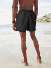 Black Plain Essential Swim Shorts - Image 3 of 11
