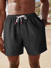 Black Plain Essential Swim Shorts - Image 4 of 11