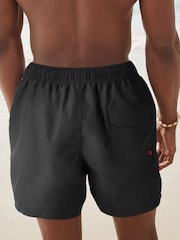 Black Plain Essential Swim Shorts - Image 5 of 11