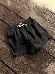Black Plain Essential Swim Shorts - Image 6 of 11