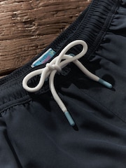Navy Blue Plain Essential Swim Shorts - Image 12 of 12