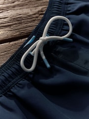 Navy Blue Plain Essential Swim Shorts - Image 7 of 12