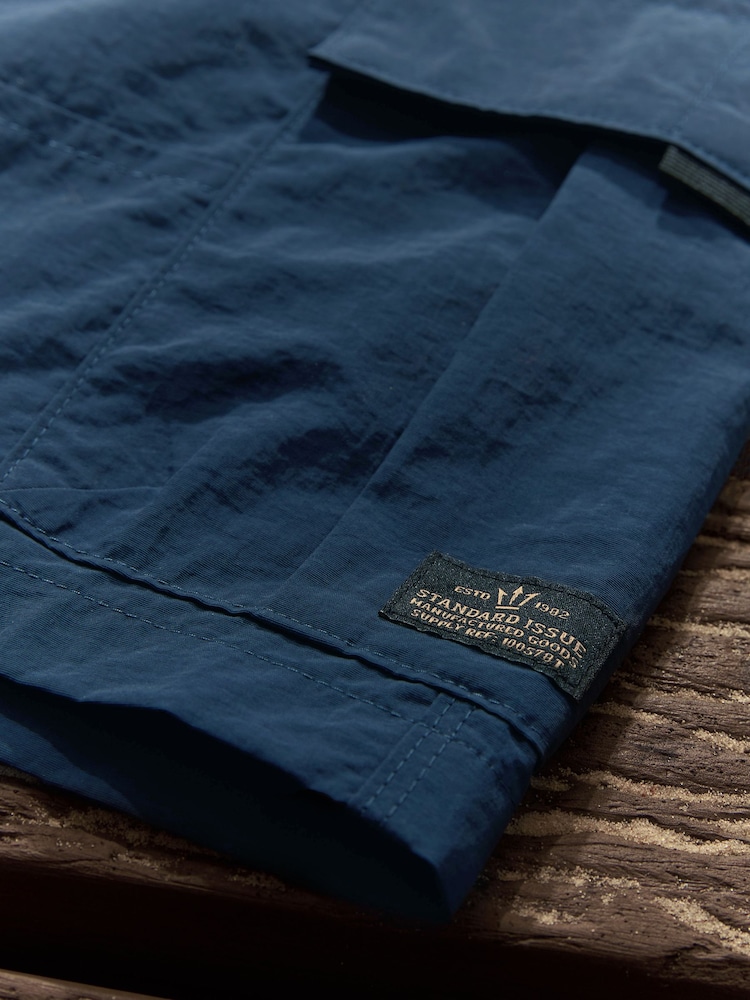 Navy Blue Utility Swim Shorts - Image 12 of 12 Navy Blue Utility Swim Shorts - Image 12 of 12