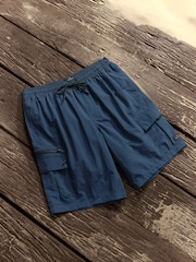 Navy Blue Utility Swim Shorts - Image 7 of 12