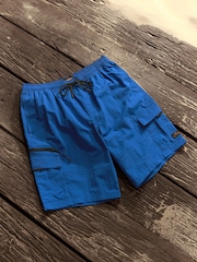 Cobalt Blue Utility Swim Shorts - Image 6 of 13