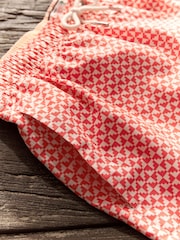 Coral Geo Printed Swim Shorts - Image 8 of 11