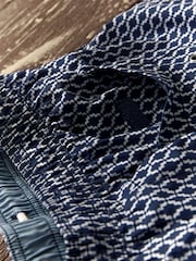 Navy Geo Printed Swim Shorts - Image 11 of 11