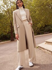 Oatmeal Revere Collar Coat - Image 2 of 5