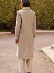 Oatmeal Revere Collar Coat - Image 3 of 5