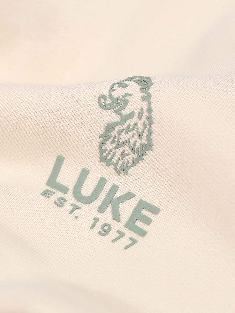 Luke 1977 Cream Blend 100% Cotton Hoodie - Image 7 of 7