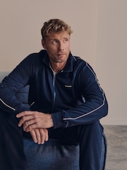 Belstaff Navy Relaxed Full Zip Sweat Top - Image 10 of 10