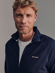 Belstaff Navy Relaxed Full Zip Sweat Top - Image 2 of 10