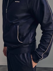 Belstaff Navy Relaxed Full Zip Sweat Top - Image 3 of 10