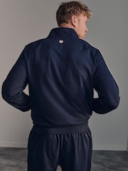 Belstaff Navy Relaxed Full Zip Sweat Top - Image 4 of 10