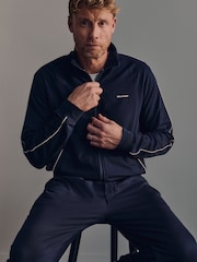 Belstaff Navy Relaxed Full Zip Sweat Top - Image 7 of 10