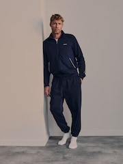 Belstaff Navy Relaxed Full Zip Sweat Top - Image 8 of 10