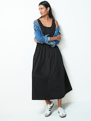 Negru - Rochie de vară din poplin - Image 2 of 6