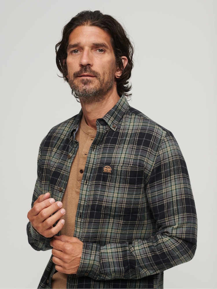 Superdry Black Long Sleeve Lumberjack Shirt - Image 3 of 8