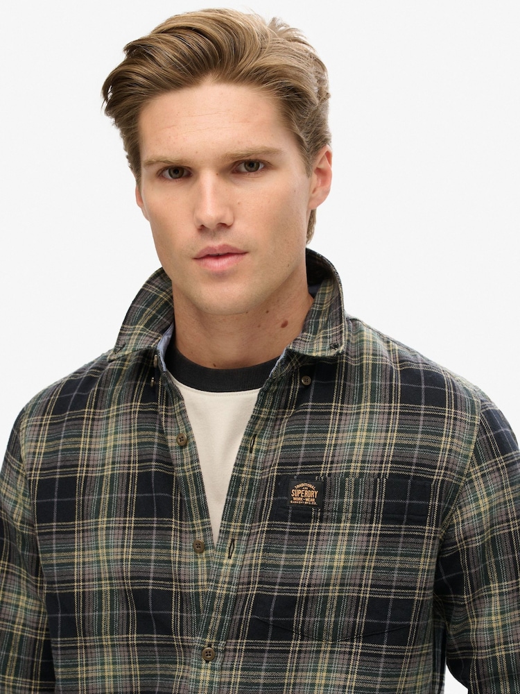 Superdry Black Long Sleeve Lumberjack Shirt - Image 4 of 8