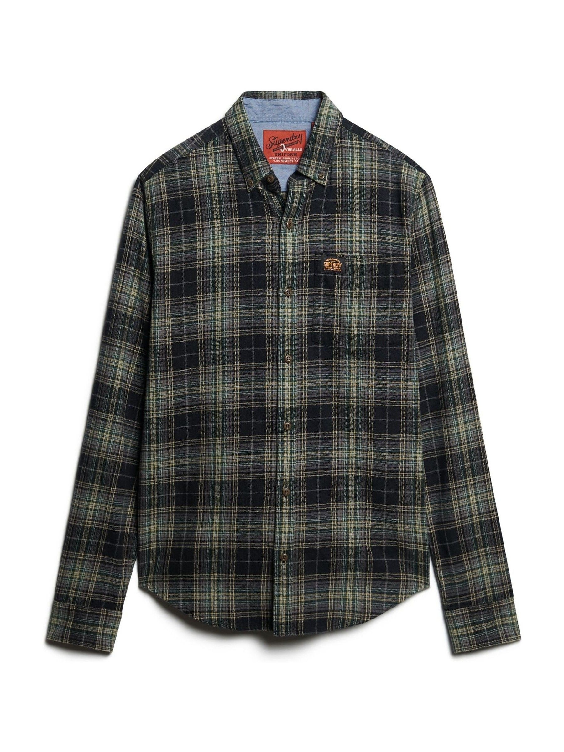 Przeglądaj Czarny - Superdry Long Sleeve Lumberjack Shirt z