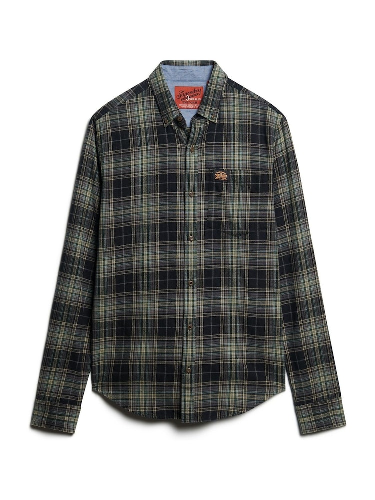 Superdry Black Long Sleeve Lumberjack Shirt - Image 6 of 8