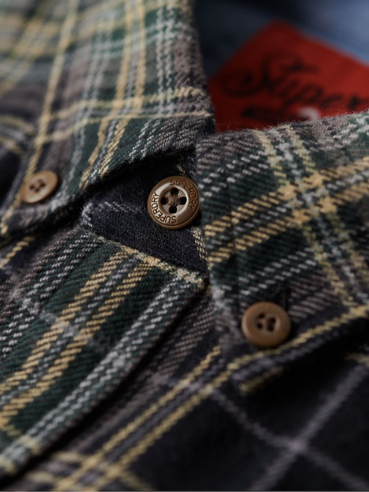 Superdry Black Long Sleeve Lumberjack Shirt - Image 7 of 8