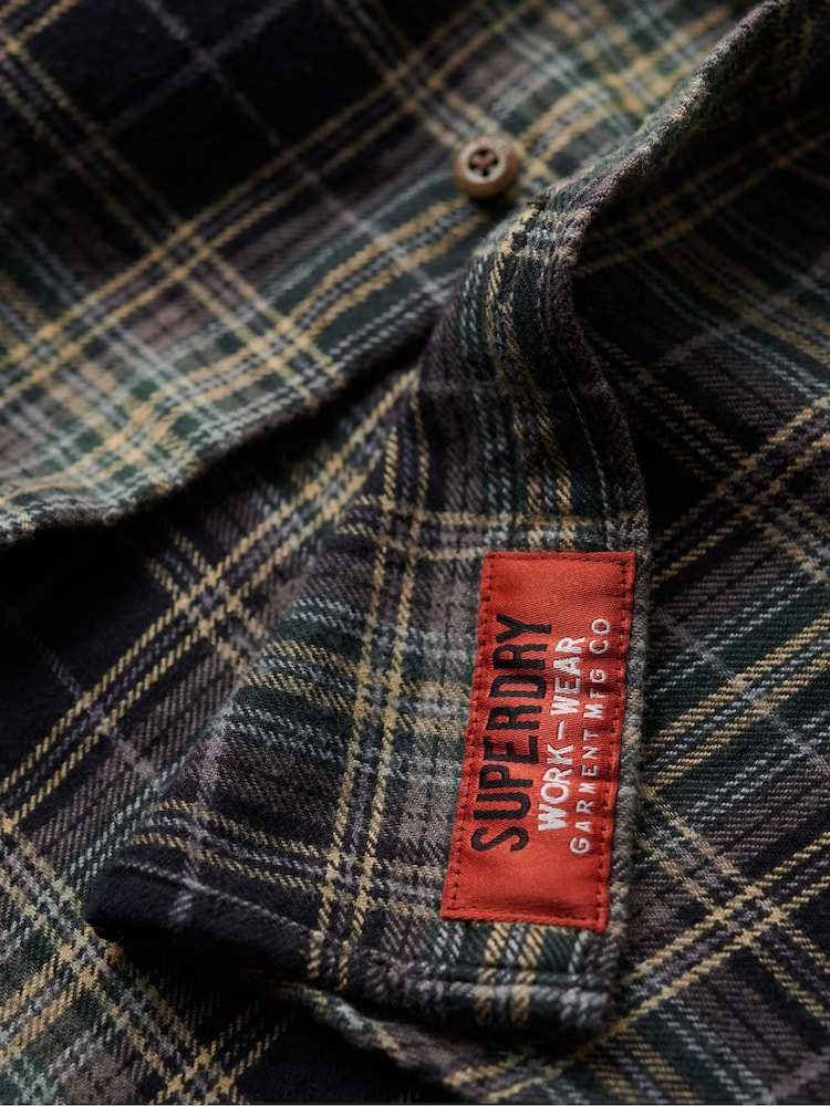 Superdry Black Long Sleeve Lumberjack Shirt - Image 8 of 8